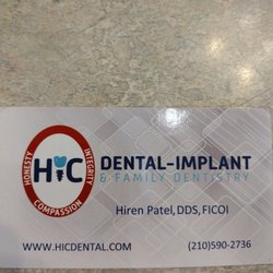 HIC Dental - Implant & Family Dentistry - Dr. Patel business card
