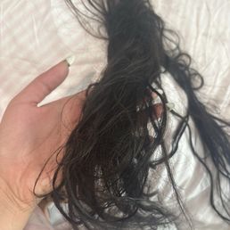 The extensions after she toned them. The extensions after she toned them.