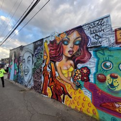 ScooTours Denver Scooter Rental - Stopped to check out some excellent street art along the way.