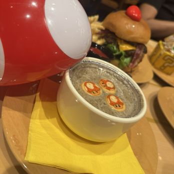 Toadstool Cafe - Mushroom soup -creamy! Would get again! - Cafes Near Me - Universal City, California