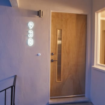 PoorBoy Electric & Lighting - Erik did all of the wiring and lighting installations for our entire house, including these LED house numbers, - Electricians Near Me - San Luis Obispo, California PoorBoy Electric & Lighting - Erik did all of the wiring and lighting installations for our entire house, including these LED house numbers, - Electricians Near Me - San Luis Obispo, California