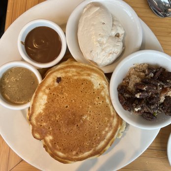 Clinton St. Baking - MAPLE BOURBON PECAN PANCAKES - Bakeries Near Me - New York, New York Clinton St. Baking - MAPLE BOURBON PECAN PANCAKES - Bakeries Near Me - New York, New York