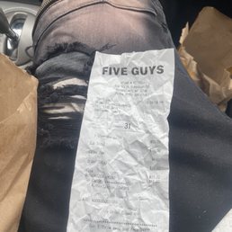a receipt on the seat of a car a receipt on the seat of a car
