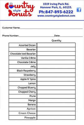 Menu photo 5 Country Style Donuts Hanover Park, IL Menu photo 5 Country Style Donuts Hanover Park, IL