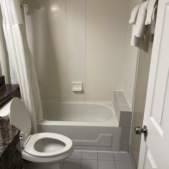 Ramada by Wyndham Parsippany - Bathroom from outside the door - Hotels Near Me - Parsippany, New Jersey Ramada by Wyndham Parsippany - Bathroom from outside the door - Hotels Near Me - Parsippany, New Jersey