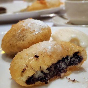 Lavo - inside of an Oreo zeppole - so perfect and delicious - Italian Near Me - Las Vegas, Nevada