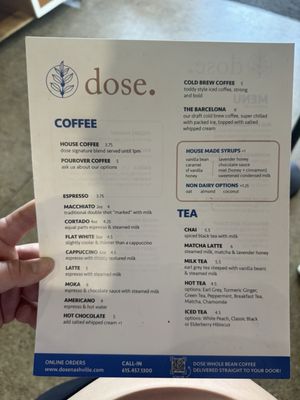 Menu photo 3 Dose Nashville, TN Menu photo 3 Dose Nashville, TN