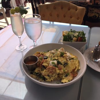 26 Beach Restaurant - Salmon Royal, Caeser Salad, Charming Charlie drink and the H2O. - New American Near Me - Venice, California