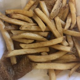 This piece of fish has seen better days This piece of fish has seen better days