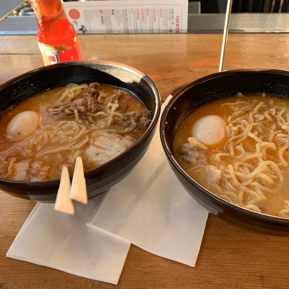 Underbelly - Tonkotsu ramen with egg and oxtail dumplings - Ramen Near Me - San Diego, California Underbelly - Tonkotsu ramen with egg and oxtail dumplings - Ramen Near Me - San Diego, California