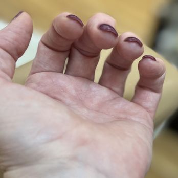 DJ Nails - Shows how thin and Natural Jenny and Amy makes them!  Beautiful!!  Best place i have ever been! - Nail Technicians Near Me - Midlothian, Texas