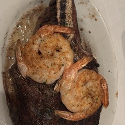 COWBOY RIBEYE*with Grilled Shrimp COWBOY RIBEYE*with Grilled Shrimp