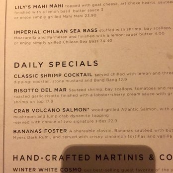 Bonefish Grill - Risotto Del Mar on the Specials menu - Seafood Near Me - Exton, Pennsylvania Bonefish Grill - Risotto Del Mar on the Specials menu - Seafood Near Me - Exton, Pennsylvania