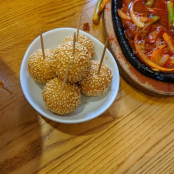 Namsan - Sesame red bean balls - Korean Near Me - Los Angeles, California Namsan - Sesame red bean balls - Korean Near Me - Los Angeles, California