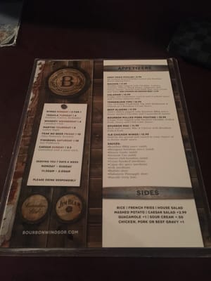 Menu photo 4 The Bourbon Tap & Grill Windsor, ON