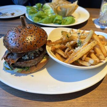 Yard House - Bacon blue cheese burger parm truffle fries - New American Near Me - Henderson, Nevada Yard House - Bacon blue cheese burger parm truffle fries - New American Near Me - Henderson, Nevada