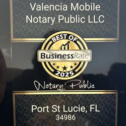 Valencia Mobile Notary Public - *****Grateful for your reviews*****