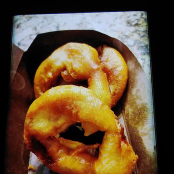 THE REAL McCOY - An order of (large) onion rings ~9 pieces for $4.95. - Burgers Near Me - Scarborough, Ontario THE REAL McCOY - An order of (large) onion rings ~9 pieces for $4.95. - Burgers Near Me - Scarborough, Ontario