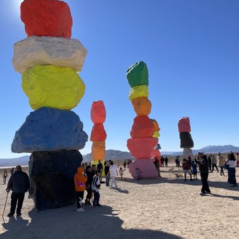 Seven Magic Mountains - More painted rocks - Public Art Near Me - Las Vegas, Nevada Seven Magic Mountains - More painted rocks - Public Art Near Me - Las Vegas, Nevada