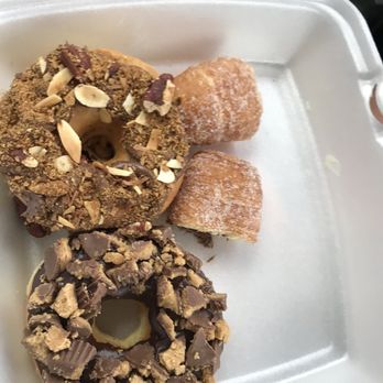 Jarams Donuts - The con crumble donut in the Reese's cup doughnut is amazing - Donuts Near Me - Dallas, Texas Jarams Donuts - The con crumble donut in the Reese's cup doughnut is amazing - Donuts Near Me - Dallas, Texas