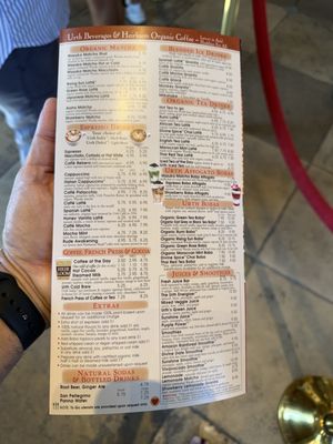 Menu photo 2 Urth Caffé - Orange Orange, CA