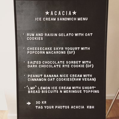 Menu photo 1 Acacia Frederiksberg, 