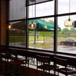 Starbucks - I love the light fixtures above the window bar