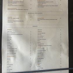 Drink Menu