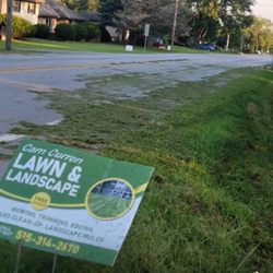 Cam Curren Lawn Care Service - Grass all over the street!!!