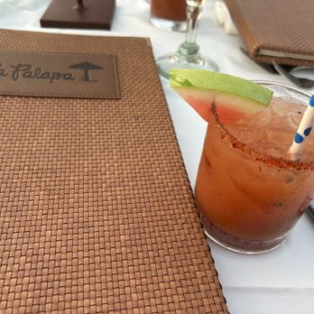 La Palapa - Watermelon, tamarind margarita - Mexican Near Me - Puerto Vallarta, JAL