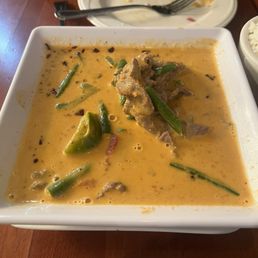Panang curry with beef Panang curry with beef