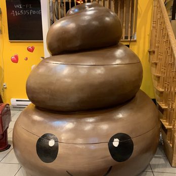 Poop Cafe - Large poop by the entrance - Desserts Near Me - Toronto, Ontario Poop Cafe - Large poop by the entrance - Desserts Near Me - Toronto, Ontario