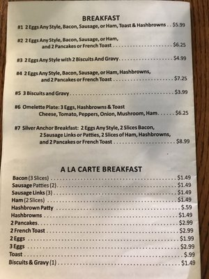 Menu photo 2 The Silver Anchor Diner New London, MO Menu photo 2 The Silver Anchor Diner New London, MO