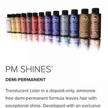 All About Hair - Stretch your color treatments with Pm Shines. The Demi colors are great for revitalizing your color between treatments! - Hair Salons Near Me - Goose Creek, South Carolina All About Hair - Stretch your color treatments with Pm Shines. The Demi colors are great for revitalizing your color between treatments! - Hair Salons Near Me - Goose Creek, South Carolina