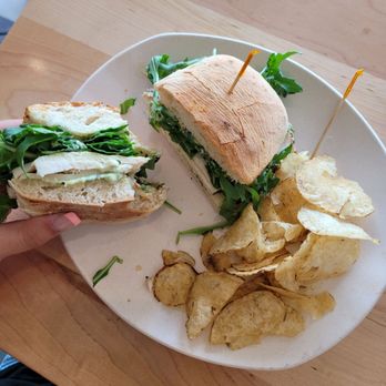 Modern Market Eatery - Basil Chicken Sandwhich - Breakfast & Brunch Near Me - Fort Collins, Colorado Modern Market Eatery - Basil Chicken Sandwhich - Breakfast & Brunch Near Me - Fort Collins, Colorado