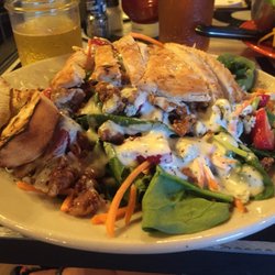 The Back 40 Taphouse Grill - Spinach salad with chicken.  Big enough to share!