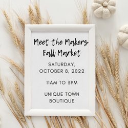 Unique Town Boutique - Shop from over 30 local makers, food artisans and much more

Live Music, giveaways and free samples.