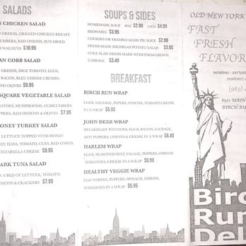 Birch Run Deli - Menu - Sandwiches Near Me - Birch Run, Michigan Birch Run Deli - Menu - Sandwiches Near Me - Birch Run, Michigan