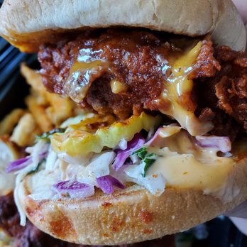 Dave's Hot Chicken - Reaper chicken slider. - Chicken Shop Near Me - Tualatin, Oregon Dave's Hot Chicken - Reaper chicken slider. - Chicken Shop Near Me - Tualatin, Oregon