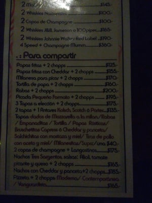 Menu photo 1 Bárbaro Bar Buenos Aires, C Menu photo 1 Bárbaro Bar Buenos Aires, C