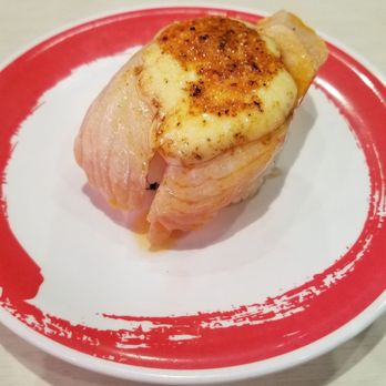 Genki Sushi - spicy garlic salmon - Sushi Bars Near Me - Waipahu, Hawaii Genki Sushi - spicy garlic salmon - Sushi Bars Near Me - Waipahu, Hawaii