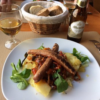 Hicuri - Vegan Spanish Ratatouille. So good. I think the sausage is either soy or tempeh (but definitely vegan and very tasty). - Vegan Near Me - Granada, GR