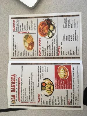 Menu photo 4 La Canasta Cincinnati, OH