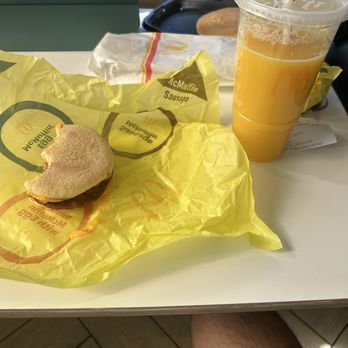 McDonald's - Orange Juice and Sausage, Egg & Cheese McGriddles - Fast Food Near Me - Perris, California