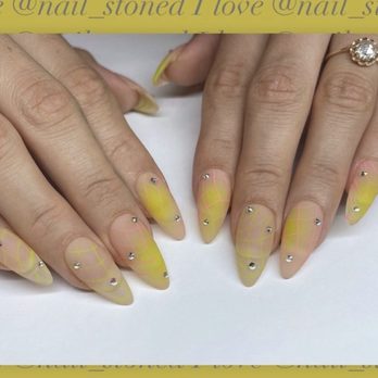 Nail Art by Kandice Stone - Airbrush & rhinestone custom set by Kandice Stone - Nail Technicians Near Me - Honolulu, Hawaii Nail Art by Kandice Stone - Airbrush & rhinestone custom set by Kandice Stone - Nail Technicians Near Me - Honolulu, Hawaii