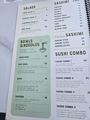 Menu photo 6 Sushi Taisho Carlsbad, CA Menu photo 6 Sushi Taisho Carlsbad, CA