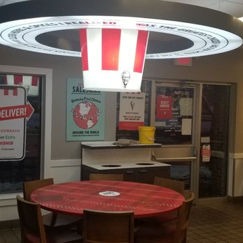 KFC - Cool light over table - Fast Food Near Me - Westerville, Ohio
