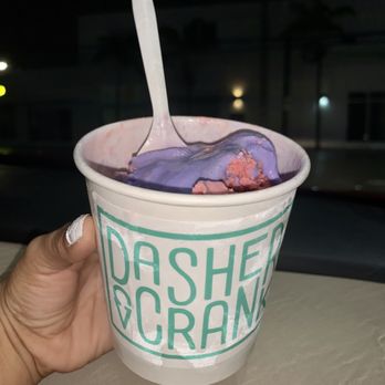 Dasher & Crank - The Upe purple ice cream is HEAVEN ON EARTH! A MUST HAVE! - Ice Cream & Frozen Yogurt Near Me - Miami, Florida Dasher & Crank - The Upe purple ice cream is HEAVEN ON EARTH! A MUST HAVE! - Ice Cream & Frozen Yogurt Near Me - Miami, Florida
