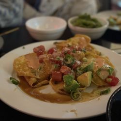 Unique Cuisine - Wonton Tuna Nachos