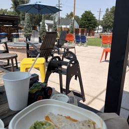 Kids quesadilla, play area